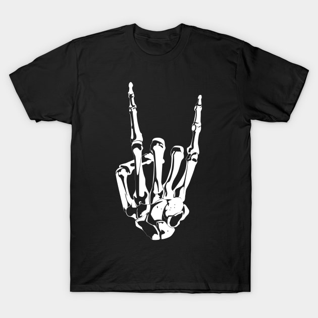 Skeletal horns T-Shirt by blackroserelicsshop@gmail.com